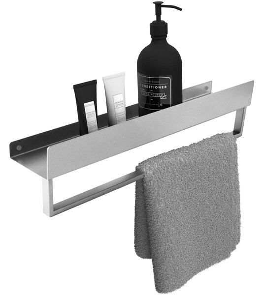 Bathroom shelf SF01 45cm steel brush