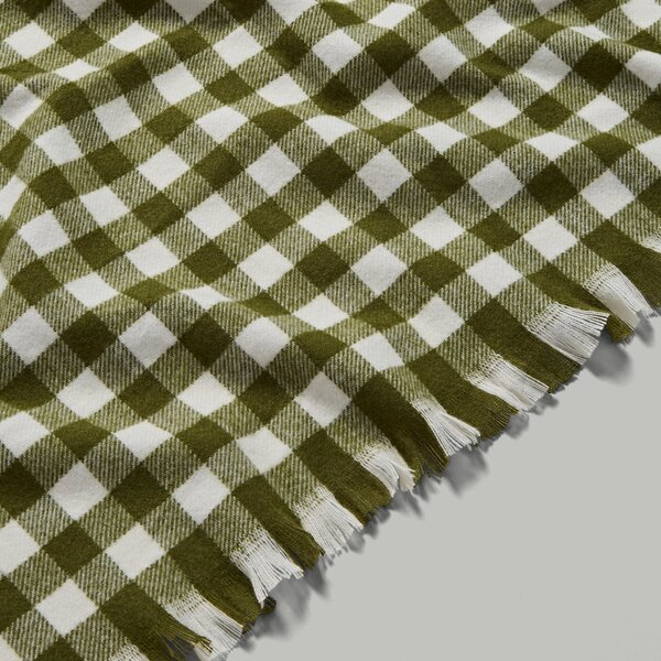 Portloe Gingham Throw Blanket