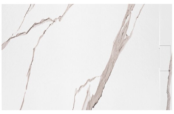 Shower tray Bazalt CARRARA WHITE 80x100