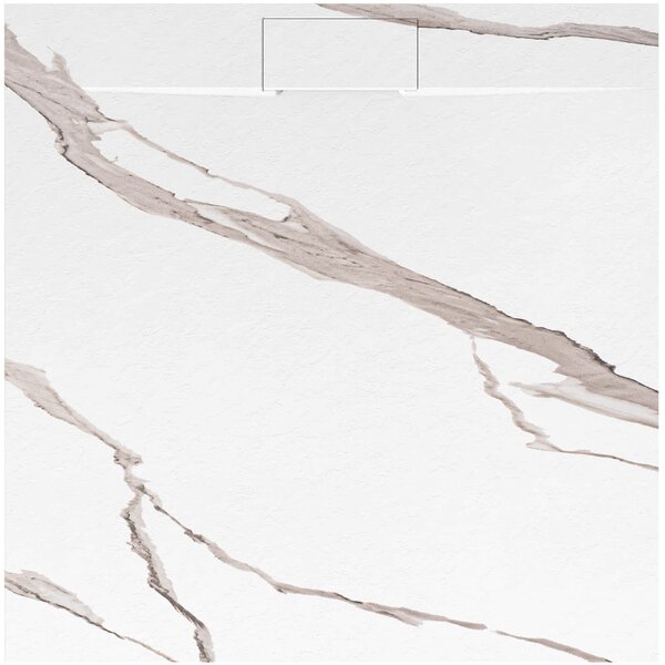 Shower tray Bazalt CARRARA WHITE 90x90