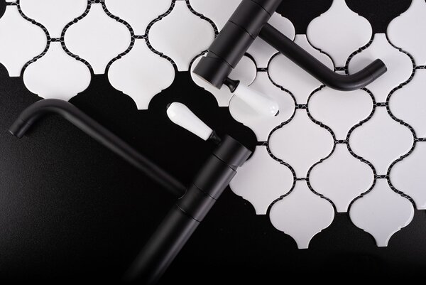 Bathroom faucet Rea Serra BLACK Low