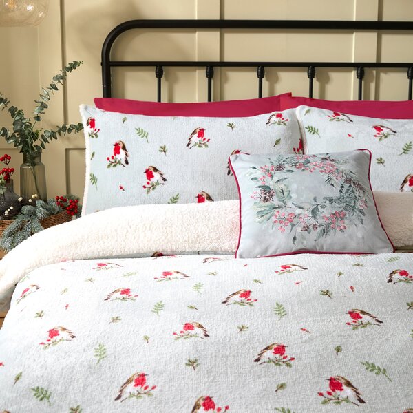 Winter Robin Duvet Cover & Pillowcase Set