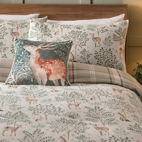 Forest Animals 100% Cotton Duvet Cover & Pillowcase Set