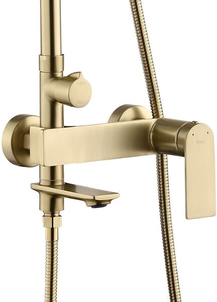 Shower set REA STORM GOLD BRUSH