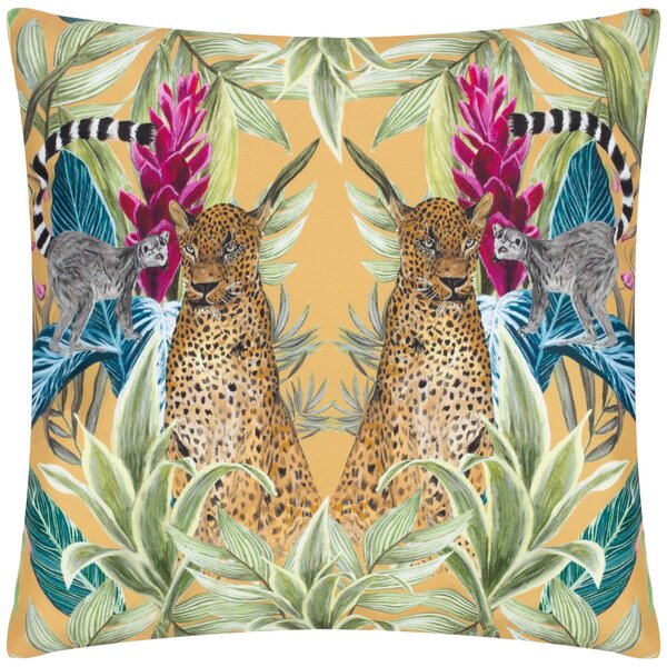 Kali Leopards Exotic Outdoor Filled Cushion 43cm x 43cm Multi