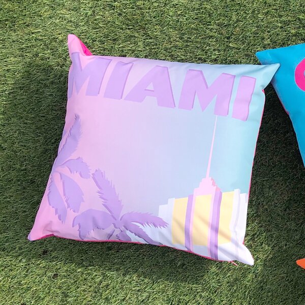 Miami Outdoor Filled Cushion 43cm x 43cm Multi