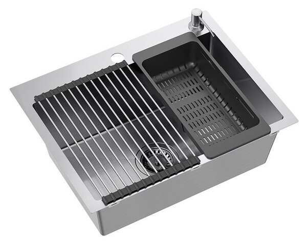 Stainless steel sink LUKE 110 WORKSTATION BRUSH NICKEL