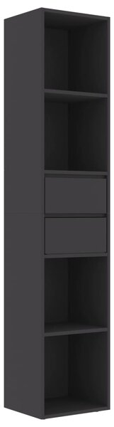 Book Cabinet Grey 36x30x171 cm Engineered Wood