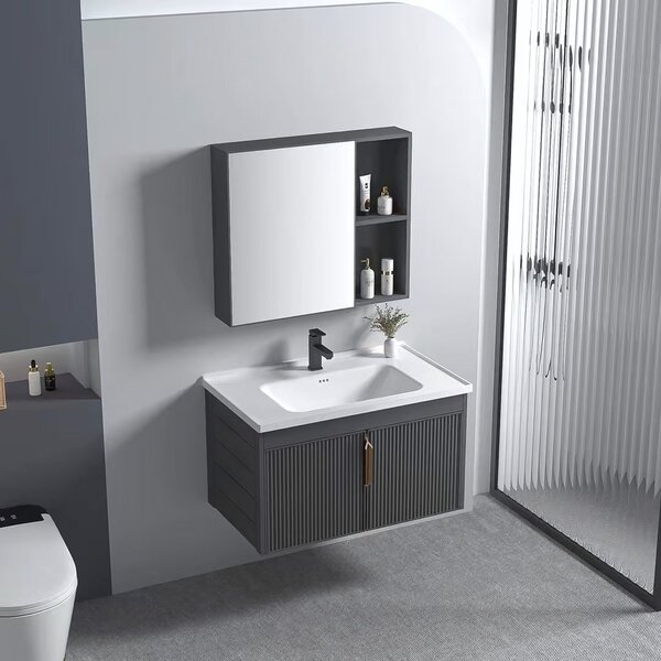 Bathroom furniture set with washbasin Astor 60cm Grey