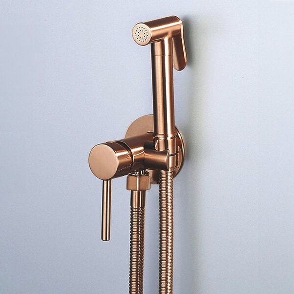 Bidet faucet Lungo Loop Copper Brush