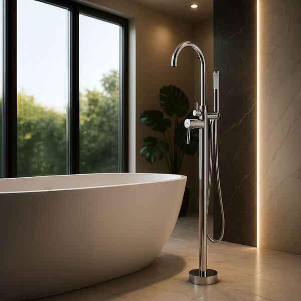 Free-standing faucet Rea Lungo Chrome