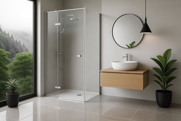 Shower enclosure Rea Atlas 80x80 Chrome