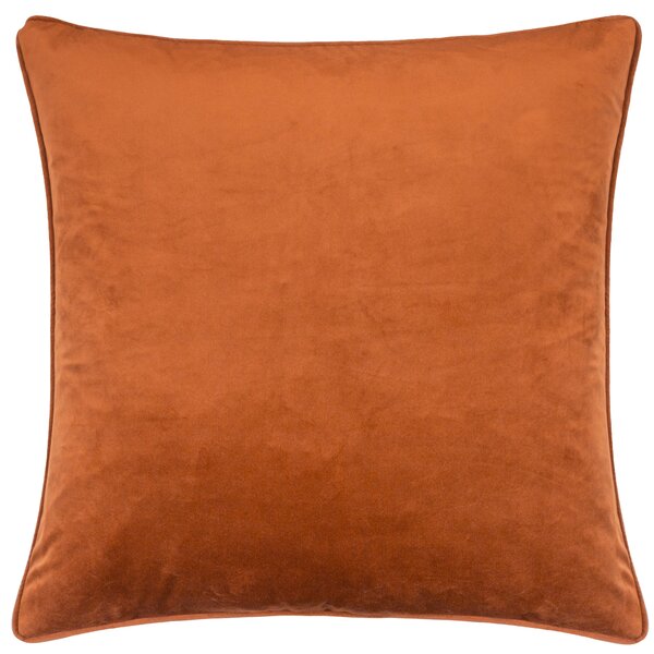 Opulence Soft Velvet Filled Cushion 55cm x 55cm Ginger