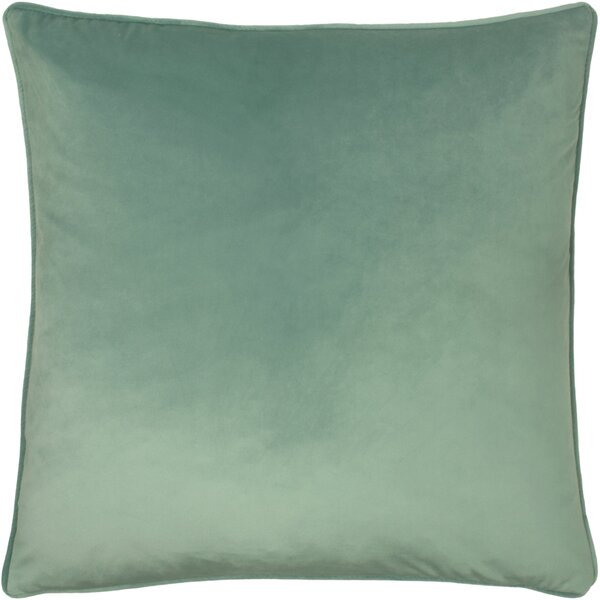 Opulence Soft Velvet 55cm x 55cm Filled Cushion Eau De Nil