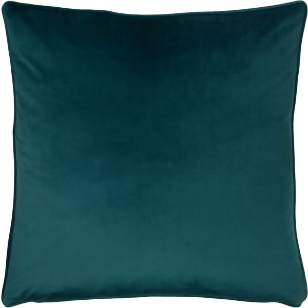 Opulence Soft Velvet 55cm x 55cm Filled Cushion Teal