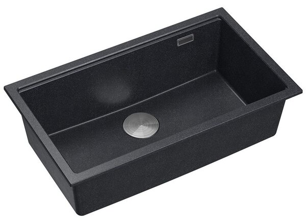 Granite sink Logan 110 Black Metallic
