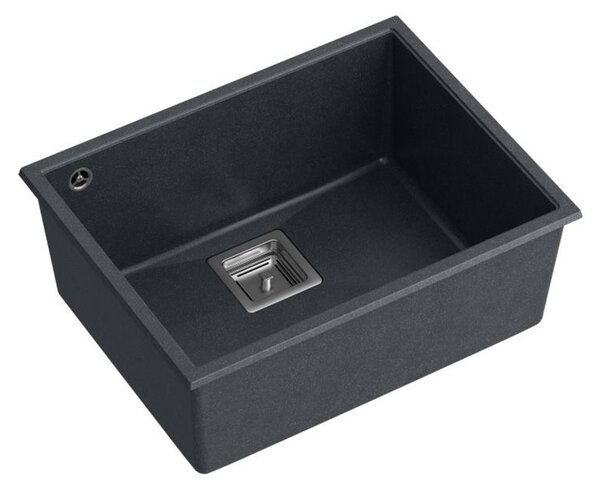Granite sink DAVID 50 Black Metallic
