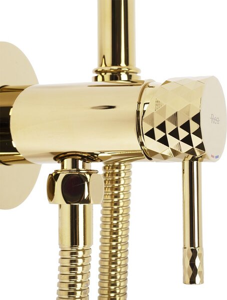 Bidet faucet Lungo Loop Diamond Gold