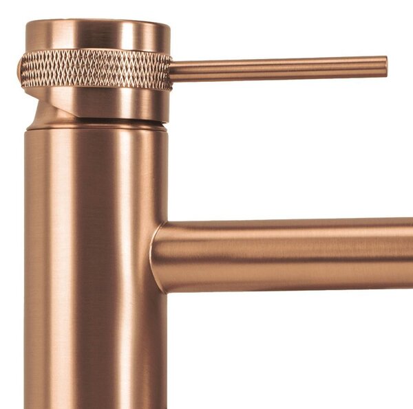 Bathroom faucet Rea Lungo Grip Brush Copper low