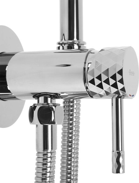 Bidet faucet Lungo Loop Diamond Chrome