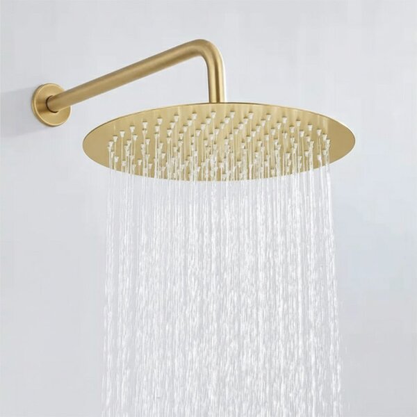 Rainfall shower head Rea Gold 25cm