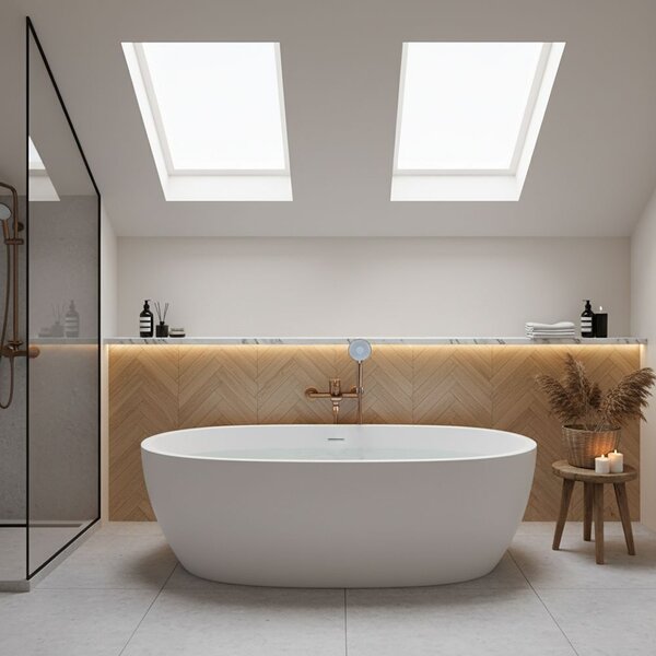 Bath faucet REA DROP Brush Copper