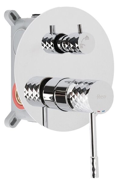 Shower system Rea Lungo Diamond Chrome + BOX