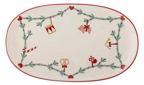 Bloomingville Yule serving tray 38.5x23 cm White