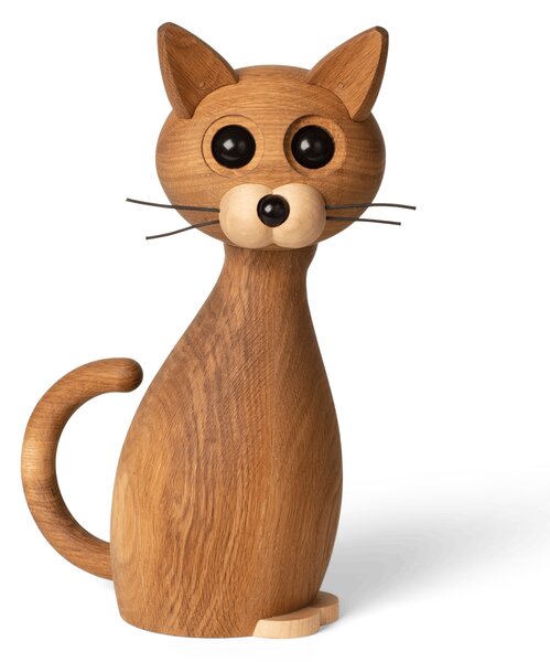 Spring Copenhagen Lucky cat decoration 42 cm Oak-maple