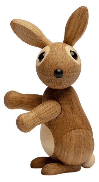 Spring Copenhagen Bounce rabbit decoration 9.5 cm Oak