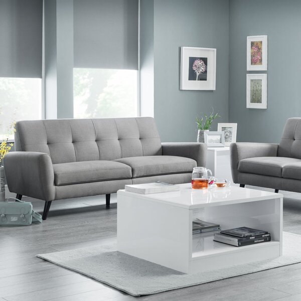 Monza Linen Clic Clac Sofa Bed Grey