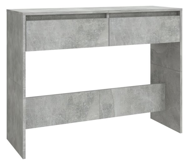 Console Table Concrete Grey 100x35x76.5 cm Engineered Wood