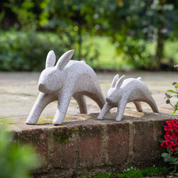Witham Hare Sculpture Grey