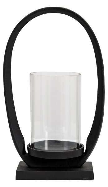 Saline Lantern Black 33cm Black