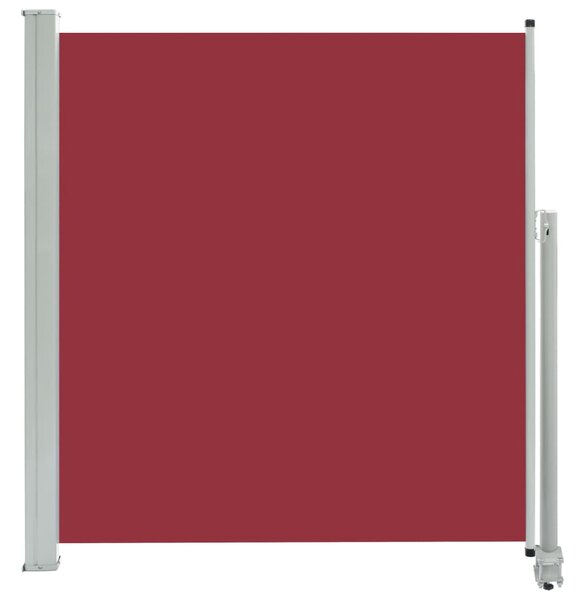 Patio Retractable Side Awning 140 x 300 cm Red