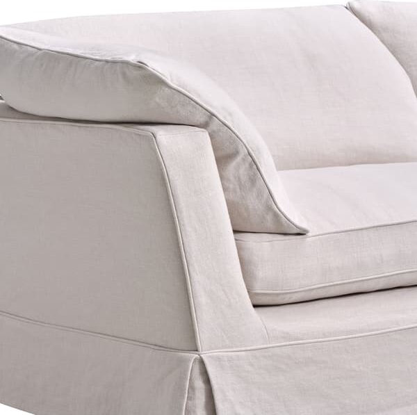 Cadogan Sofa in Weathered Linen Stone, Sofa - Andrew Martin