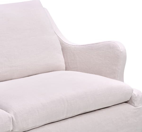 Lear Sofa in Weathered Linen Stone, Sofa - Andrew Martin