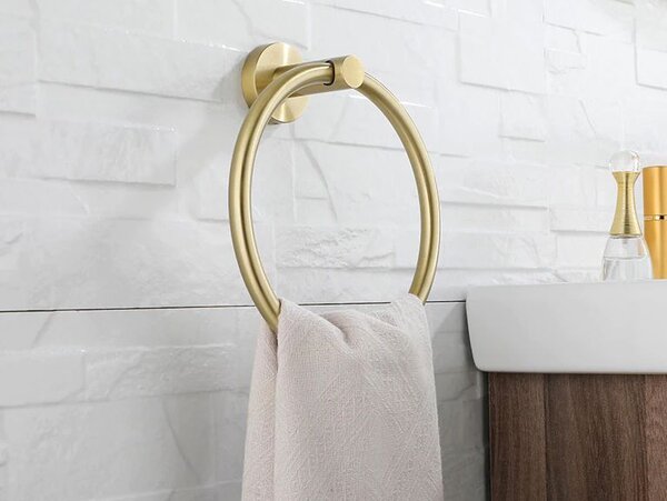 Bathroom hanger 332915B MIST 05 BRUSH GOLD