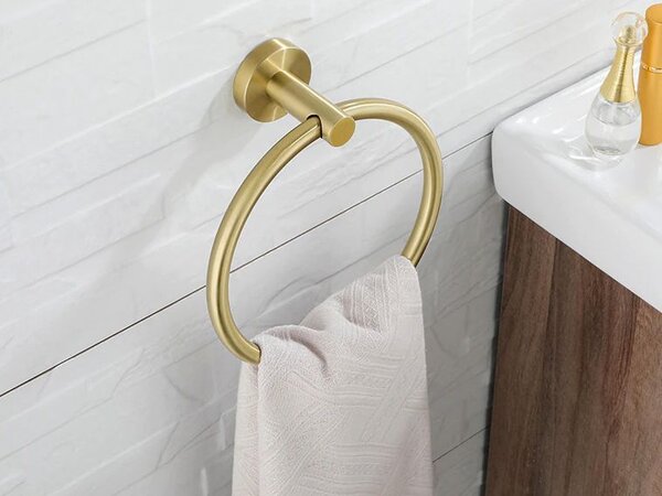 Bathroom hanger 332915B MIST 05 BRUSH GOLD