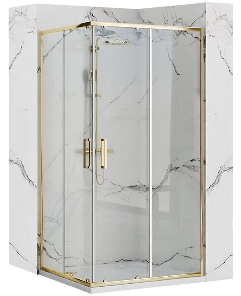 Shower Enclosure Rea Punto 80x100 Gold