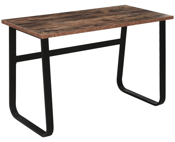 HOMCOM Writing Desk Workstation Center Laptop Table Industrial Design Furniture for Home Office Study Use Aosom UK