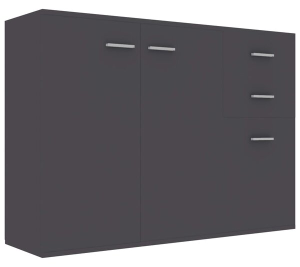 Sideboard Grey 105x30x75 cm Engineered Wood