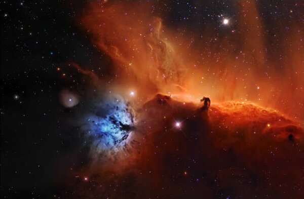 Art Photography Horsehead nebula, IC 434 Narrowband, Paul C Swift, (40 x 26.7 cm)