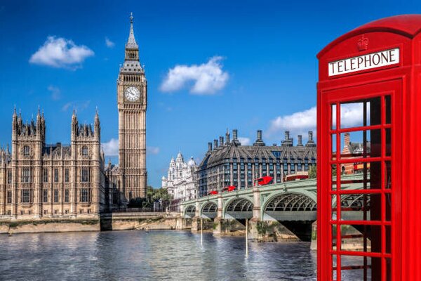 Art Photography London symbols with BIG BEN, DOUBLE, extravagantni, (40 x 26.7 cm)