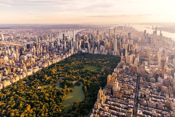Art Photography Aerial view of New York City, Alexander Spatari, (40 x 26.7 cm)