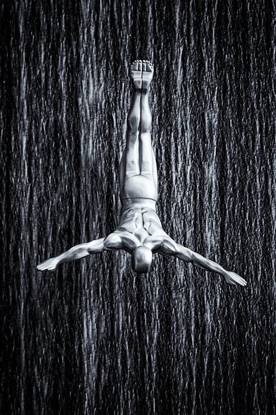 Photography fine diving, Martin Fleckenstein, (26.7 x 40 cm)