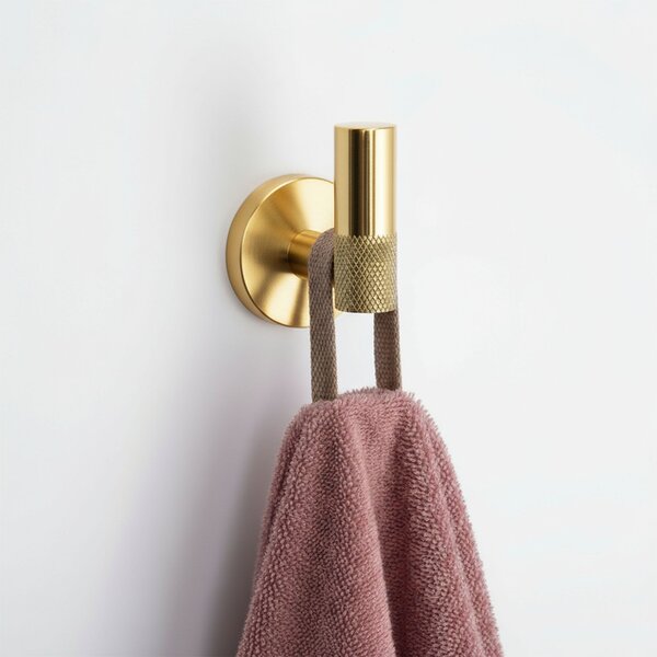 Bathroom Accessories Set GRID Gold 4 Pieces