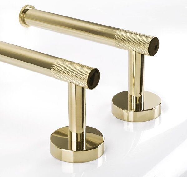 Bathroom Accessories Set GRID Gold 4 Pieces