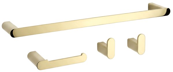 Bathroom Accessories Set Mati Gold 4 Pieces