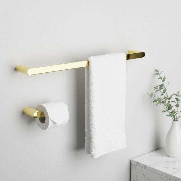 Bathroom Accessories Set Mati Gold 4 Pieces